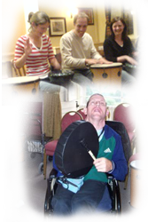aerobic activity drumming enjoyed by all